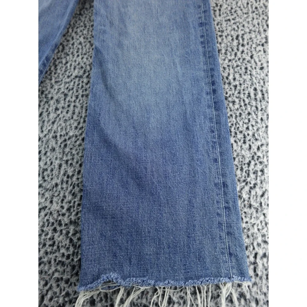 J Crew 84 Low‎ Rise Wide Leg Jeans Medium Wash Distressed Size 25